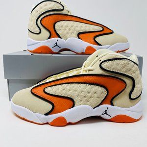 Air Jordan Womens OG Multicolor Round Toe Mid Top Lace Up Basketball Shoes 8.5